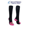 exped kids fashion cotton charcoal knee high socks 380886 aurora pink