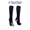 exped kids fashion cotton charcoal knee high socks 380986 prism pink