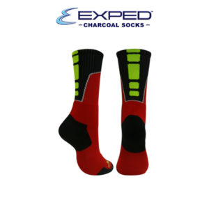 exped kids sports thick cotton charcoal regular socks 351147 chinese red