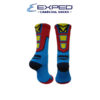 exped kids sports thick cotton charcoal regular socks 360246 methyl blue