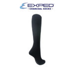 exped ladies casual cotton charcoal knee high socks 480930 black