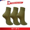 darlington ladies casual nylon anklet socks wt8 skintone set of 3