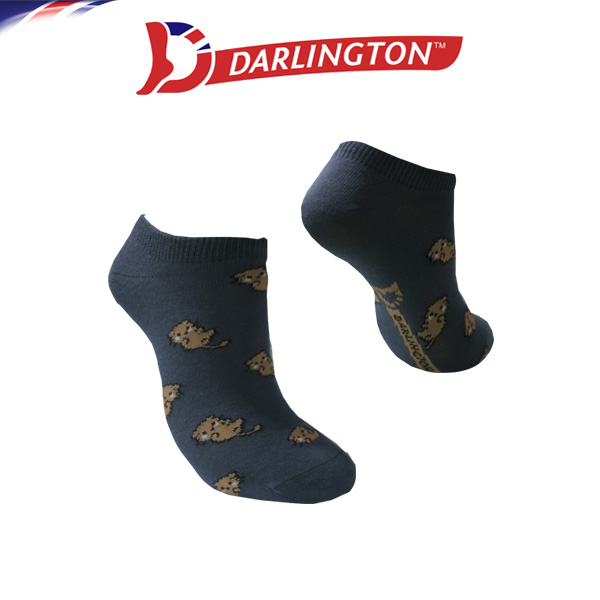 darlington ladies fashion cotton foot socks 8c1122 steel gray