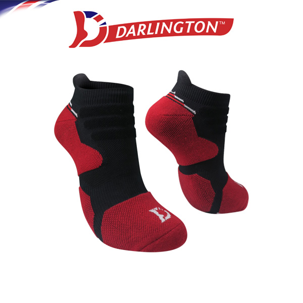 darlington men sports cotton low cut socks 9b0987 crimson