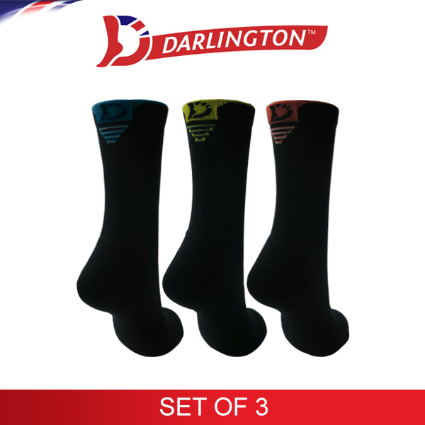 darlington men sports cotton regular socks 9c0966 enamel blue buttercup cherry set of 3