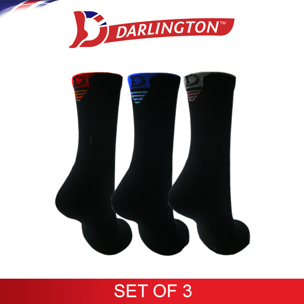 darlington men sports cotton regular socks 9c0966 tango red neutral gray amparo blue set of 3