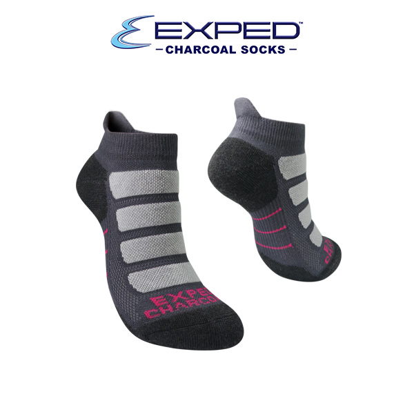 exped ladies sports cotton charcoal foot socks 4b0176 dark gray