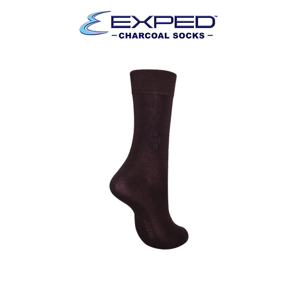 exped men casual executive bamboo charcoal regular socks 540632 brown