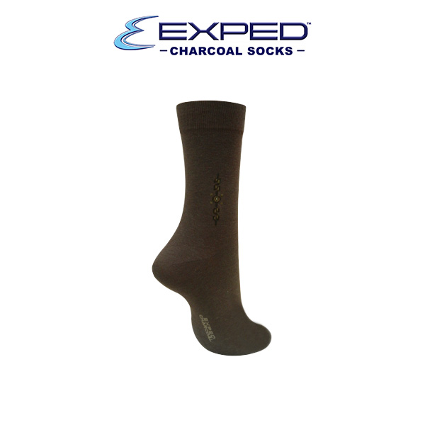 exped men casual executive bamboo charcoal regular socks 541055 brown