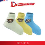 darlington babies fashion cotton anklet socks 6b0346 set of 3