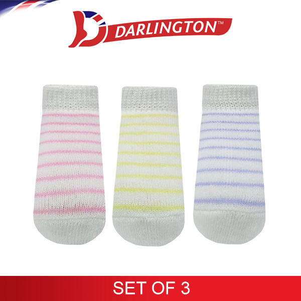 darlington babies thick cotton anklet socks 6c1295 set of 3