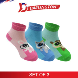 darlington kids fashion cotton anklet socks 7c1276 set of 3