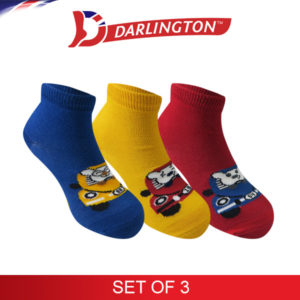 darlington kids fashion cotton anklet socks 7d0231 set of 3
