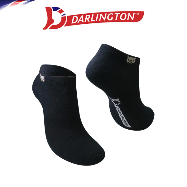 darlington ladies fashion cotton foot socks 8d0423 black