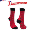 darlington men fashion cotton coffee regular socks 9d0388 chinese red