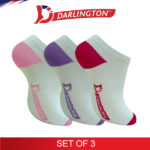 darlington ladies casual colored heeltoe footsocks wdbp1a set of 3