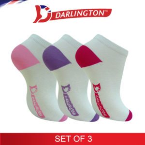 darlington ladies casual colored heeltoe low cut socks wdbp1b set of 3