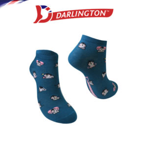 darlington ladies fashion cotton anklet socks 8d0525 oriental blue