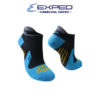exped ladies sports nylon biker charcoal foot socks 4d0377 cyan blue
