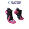 exped ladies sports nylon biker charcoal foot socks 4d0377 fandango pink