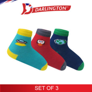 darlington babies fashion cotton anklet socks 6d0541 set of 3
