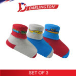 darlington babies fashion cotton anklet socks 6d0542 set of 3