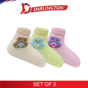 darlington babies fashion cotton anklet socks 6d0691 set of 3