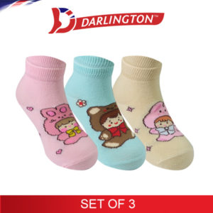 darlington kids fashion cotton anklet socks 7d0677 set of 3