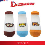 darlington babies fashion cotton anklet socks 6d0742 set of 3