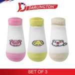 darlington babies fashion cotton anklet socks 6d0791 set of 3
