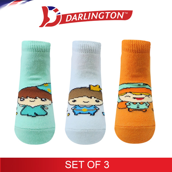 darlington babies fashion cotton anklet socks 6d0942 set of 3