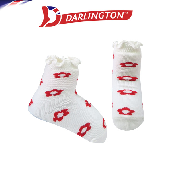 darlington babies fashion cotton anklet socks 6d0961 white