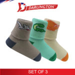 darlington babies fashion cotton anklet socks 6d1043 set of 3