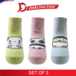darlington babies fashion cotton anklet socks 6d1191 set of 3