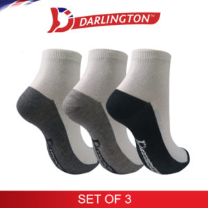 darlington ladies casual cotton anklet socks 870222 set of 3