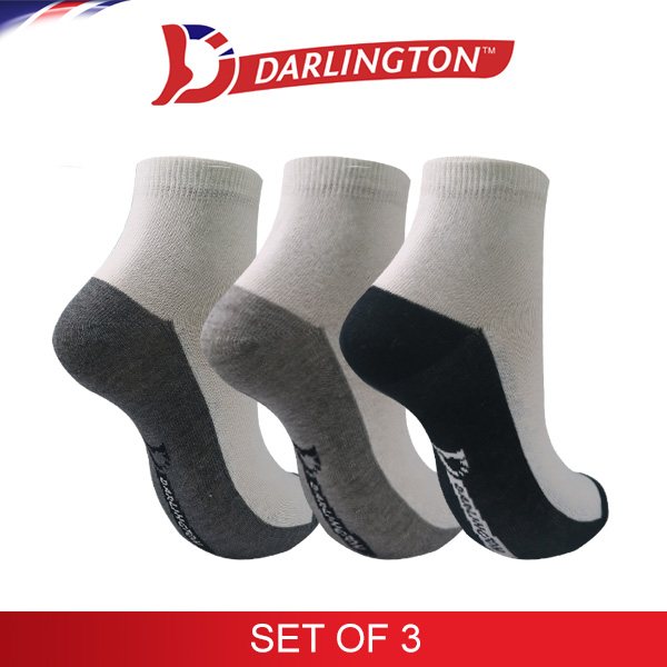 darlington ladies casual cotton anklet socks 870222 set of 3