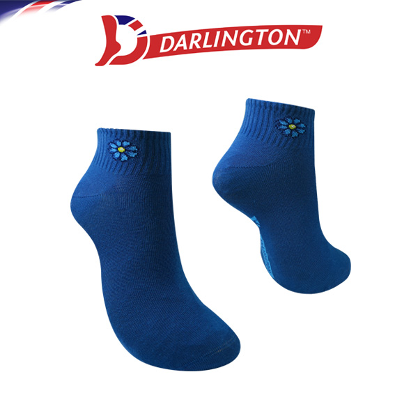 darlington ladies fashion cotton anklet socks 8d0922 colonial blue
