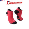 darlington ladies sports nylon biker foot socks 8d0376 rouge red