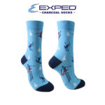 exped men fashion cotton charcoal regular socks 5d1286 moderate blue