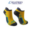 exped men sports nylon biker foot socks 5d1086 saffron