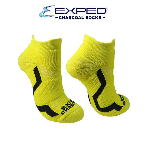 exped men sports thick cotton charcoal low cut 5d1186 blazing yellow