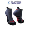 exped men sports thick cotton low cut socks 3d0746 medium gray