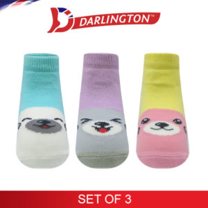 darlington babies fashion cotton anklet socks 6d0194 set of 3