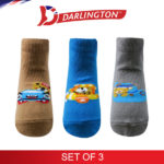 darlington babies fashion cotton anklet socks 6d1241 set of 3