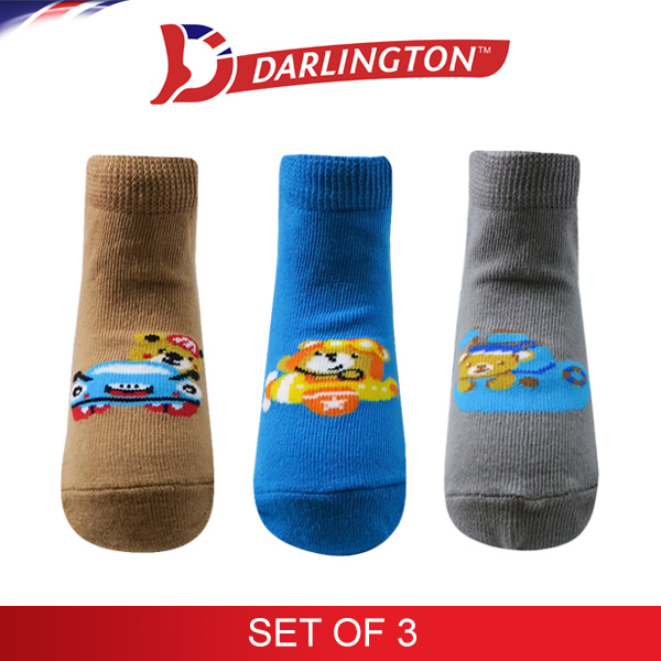 darlington babies fashion cotton anklet socks 6d1241 set of 3