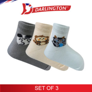 darlington babies fashion cotton anklet socks 6d1242 set of 3