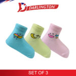 darlington babies fashion cotton anklet socks 6d1291 set of 3