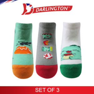 darlington babies fashion cotton anklet socks 6e0145 set of 3