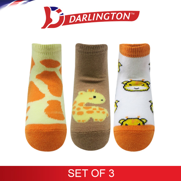 darlington babies fashion cotton anklet socks 6e0341 set of 3
