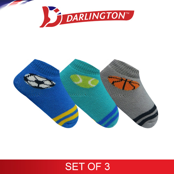 darlington babies thick cotton anklet socks 6c1141 set of 3